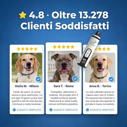 PawCare™ - Lima elettrica sicura con punta in diamante