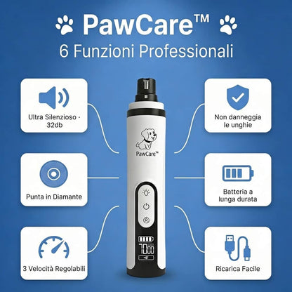 PawCare™ - Lima elettrica sicura con punta in diamante