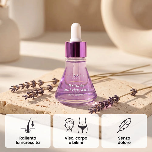 Siero Egiziano: rallenta la ricrescita, viso corpo e bikini, senza dolore